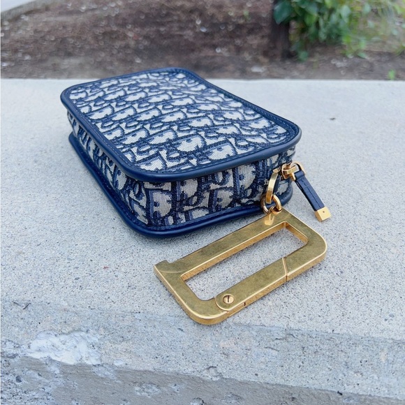 Dior Oblique Diorquake Clutch Blue - Picture 4 of 8